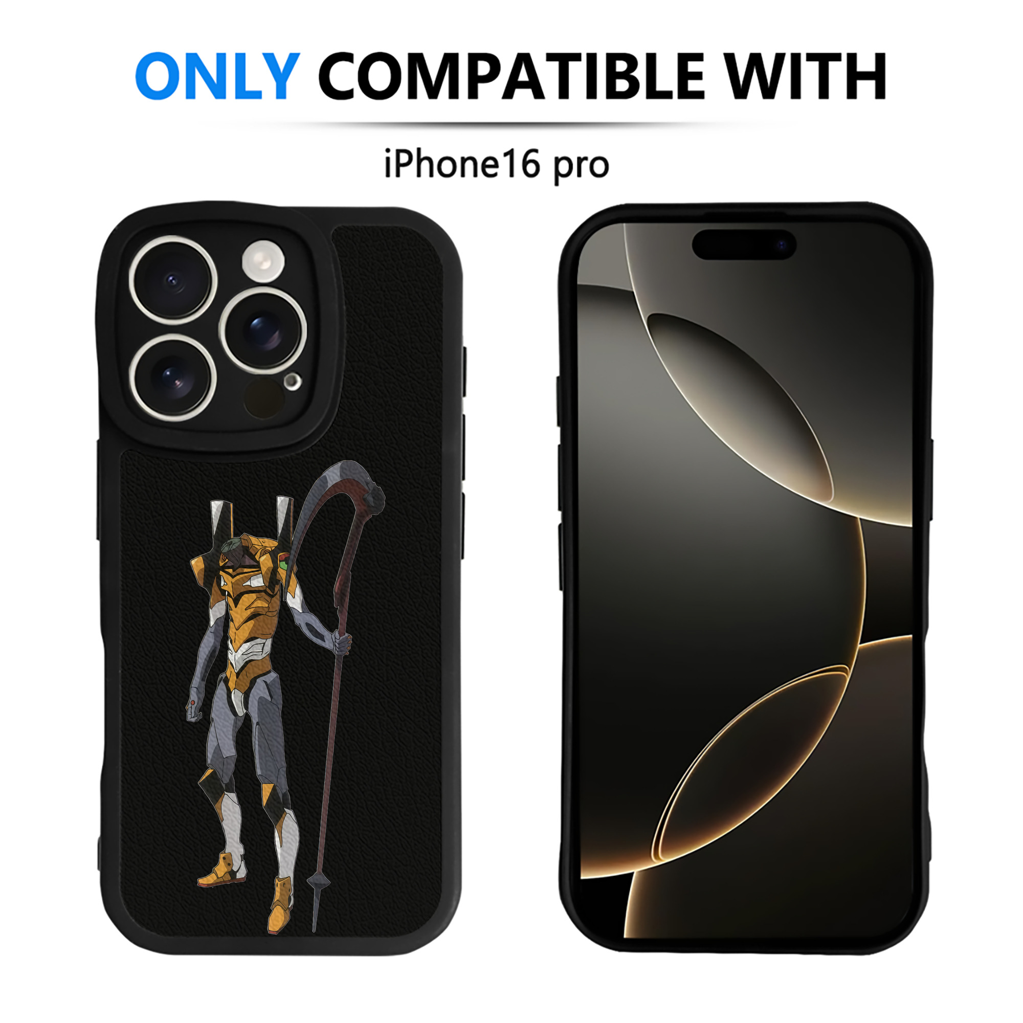 （画像用） EVA 新世紀エヴァンゲリオン 【iPhone 16シリーズ対応】シリコンスマホケース（レザー調） 材質：シリコン
